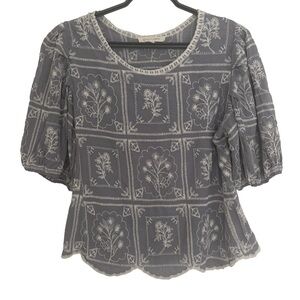 Solitaire Light Lavender Floral Blouse